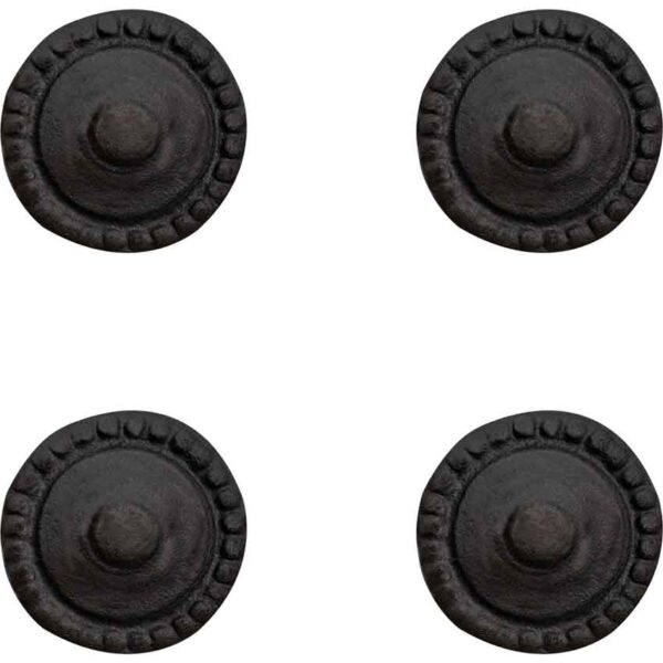 Hand Forged Medieval Style Drawer Pulls - Set of 4