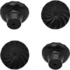 Hand Forged Iron Round Knobs - Set of 4