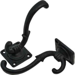 Cast Iron Victorian Style Wall Hook - Set of 2