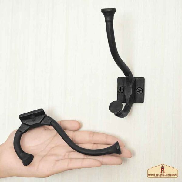 Cast Iron Traditional Wall Hook - Set of 2