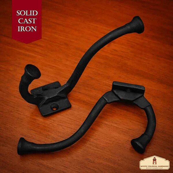 Cast Iron Traditional Wall Hook - Set of 2
