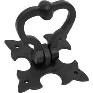 Gothic Fleur de Lis Cast Iron Door Knocker