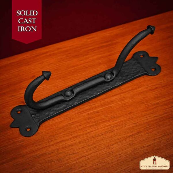 Rustic Cast Iron Victorian Wall Hook