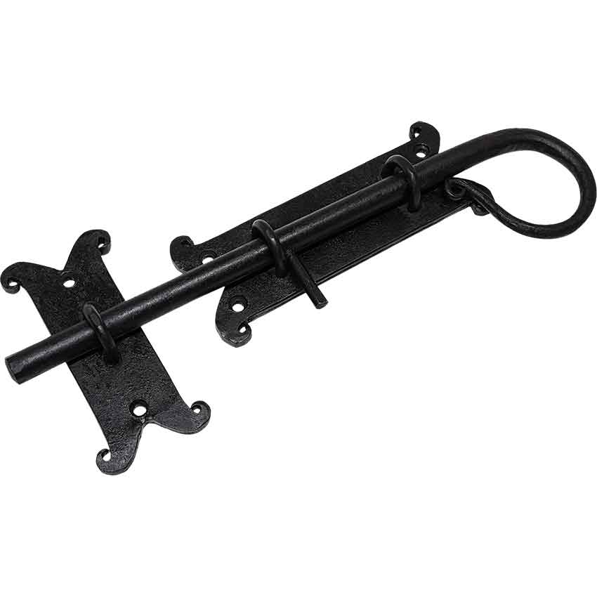 Primitive Flush Surface Bolt with Sliding Pin 12 Inch