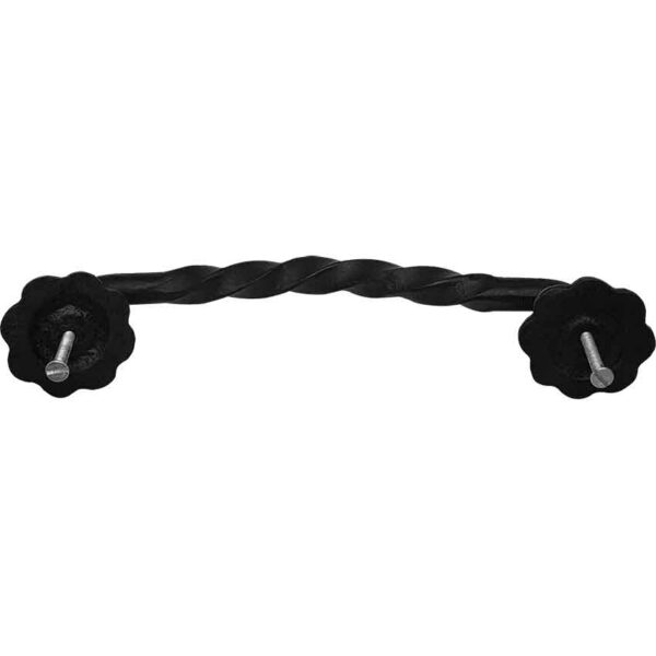 Large Twisted Iron Gate Handle