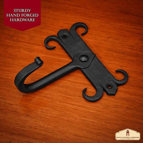 Hand Forged Gothic Fleur Wall Hook - Set of 2