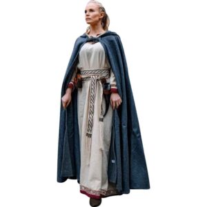 Elinor Classic Medieval Cloak - Grey