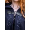 Gesa Embroidered Cloak with Clasp - Blue