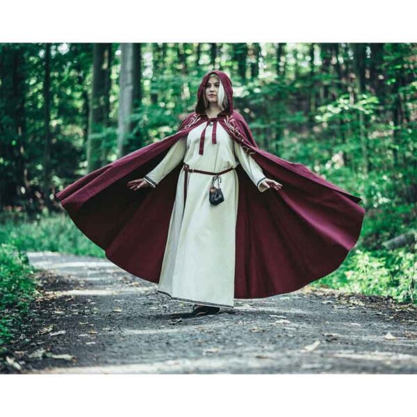 Lyra Medieval Cloak - Red
