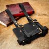 Ballad Monger Leather Journal Holder - Black
