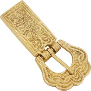 Brass Celtic Belt Buckle with Accent