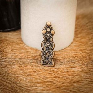 Antiqued Brass Celtic Belt Tip
