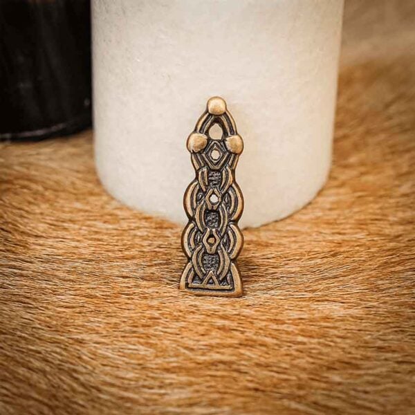 Antiqued Brass Celtic Belt Tip
