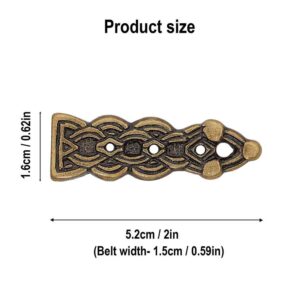 Antiqued Brass Celtic Belt Tip