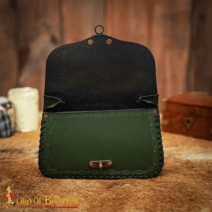 The Mythical Sorcerer Leather Belt Bag - Green