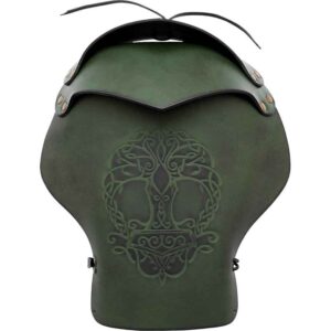 Tree of Life Leather Pauldrons - Green
