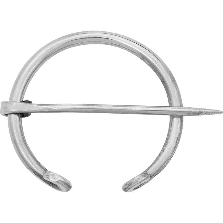 Steel Viking Penannular Cloak Pin