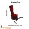 Leather Drinking Horn Holder - Maroon
