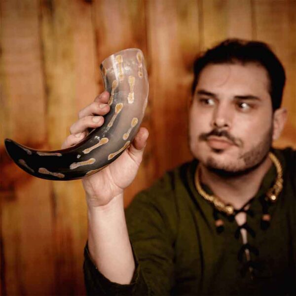 Viking Drinking Horn with Charred Specks