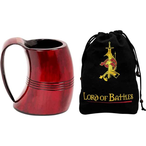 Viking Crimson Horn Tankard