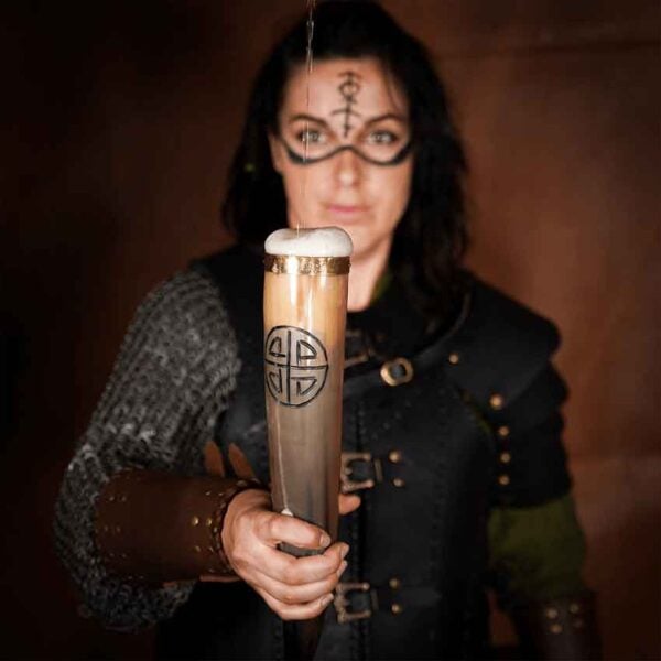 Viking Shield Knot Drinking Horn