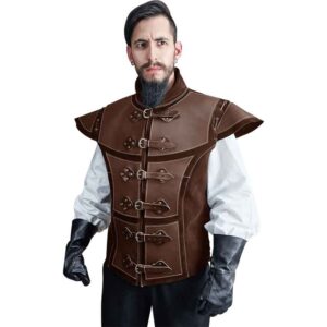 Jittu Jan Armoured Jerkin - Brown