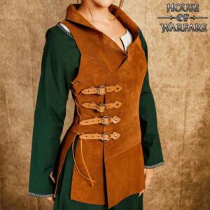 Adventuring Princess Suede Vest - Brown