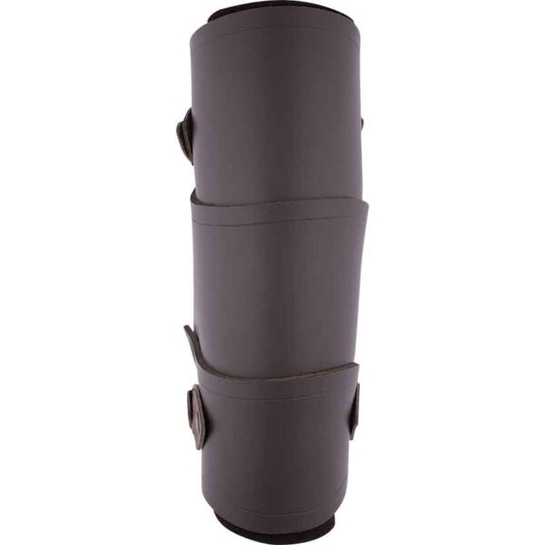 Battle Archeress Leather Bracers - Brown