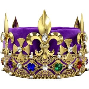Golden King's Crown - Multicolored Gems