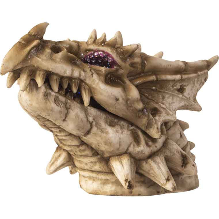 Purple Clay Reverse Flow Squash with Skull Incense Burner