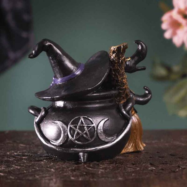 Cauldron Witch Statue