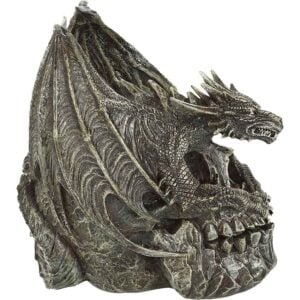 Draco Dragon Skull Statue