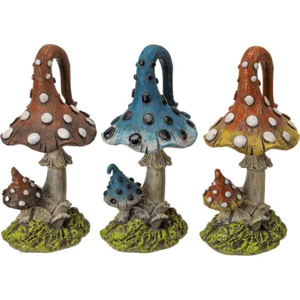 Magic Mushroom Statue Set of 3
