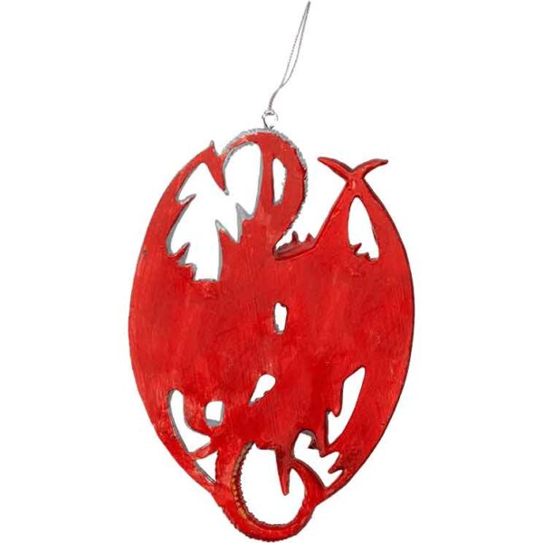 Fire and Ice Dragon Christmas Ornament