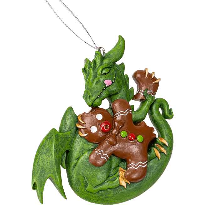 Gingerbread Dragon Christmas Ornament