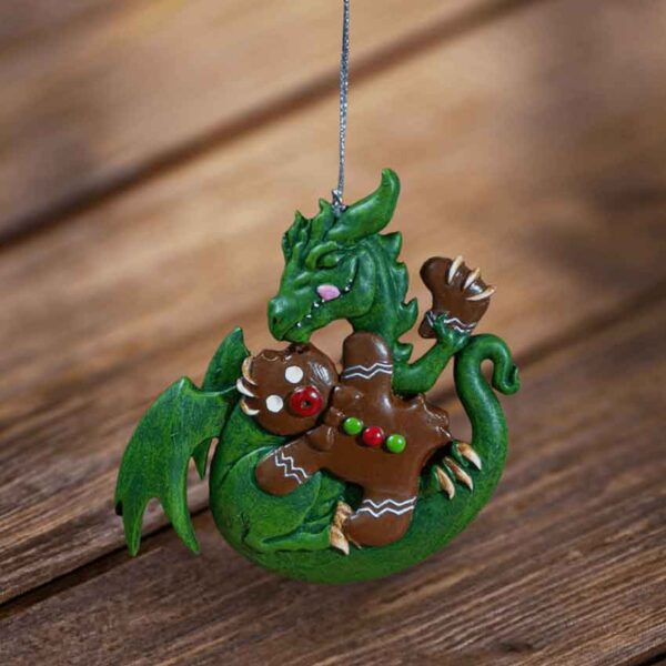 Gingerbread Dragon Christmas Ornament