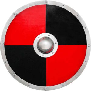 Red and Black Viking Shield