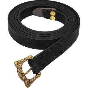 Wymond Leather Viking Belt - Black