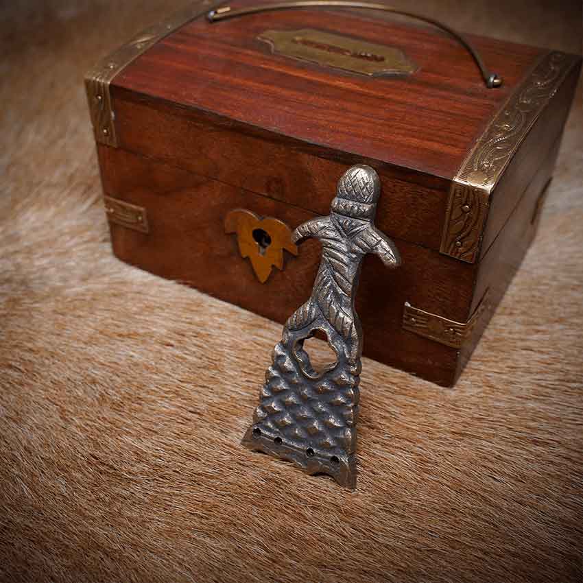 Antiqued Brass Renaissance Belt Tip