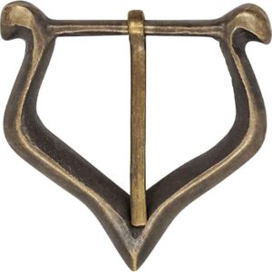 Antiqued Brass Medieval Belt Buckle