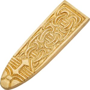 Medieval Knotwork Brass Belt Tip