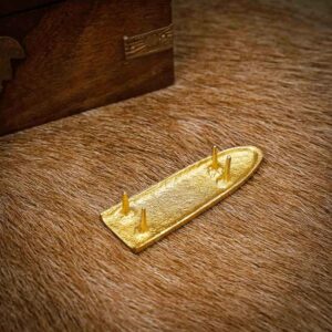 Medieval Knotwork Brass Belt Tip