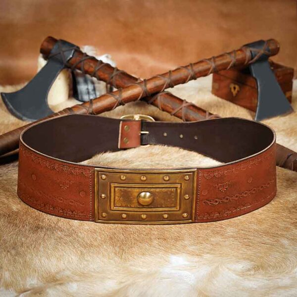 Fantasy Barbarian Leather Belt