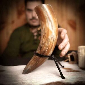 Natural Finish Viking Drinking Horn
