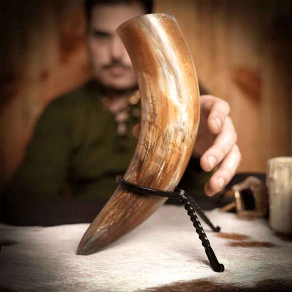 Natural Finish Viking Drinking Horn