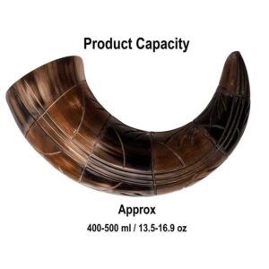 Engraved Viking Drinking Horn