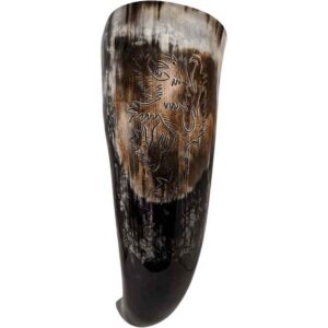 Rampant Lion Medieval Drinking Horn