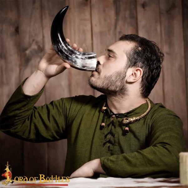 Rampant Lion Medieval Drinking Horn