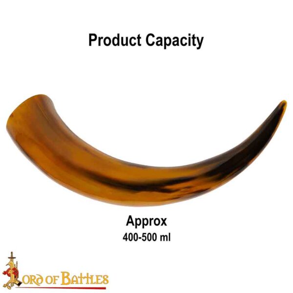 Tinted Medieval Ox Drinking Horn
