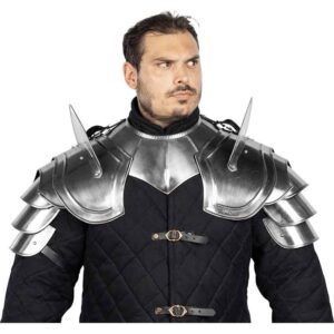 Theodoric Steel Medieval Pauldrons